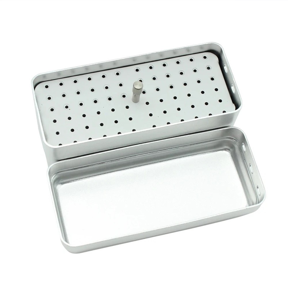 1~4PCS 72 Holes Dental FG Bur Endo File Holder Stand Autoclave Disinfection Case