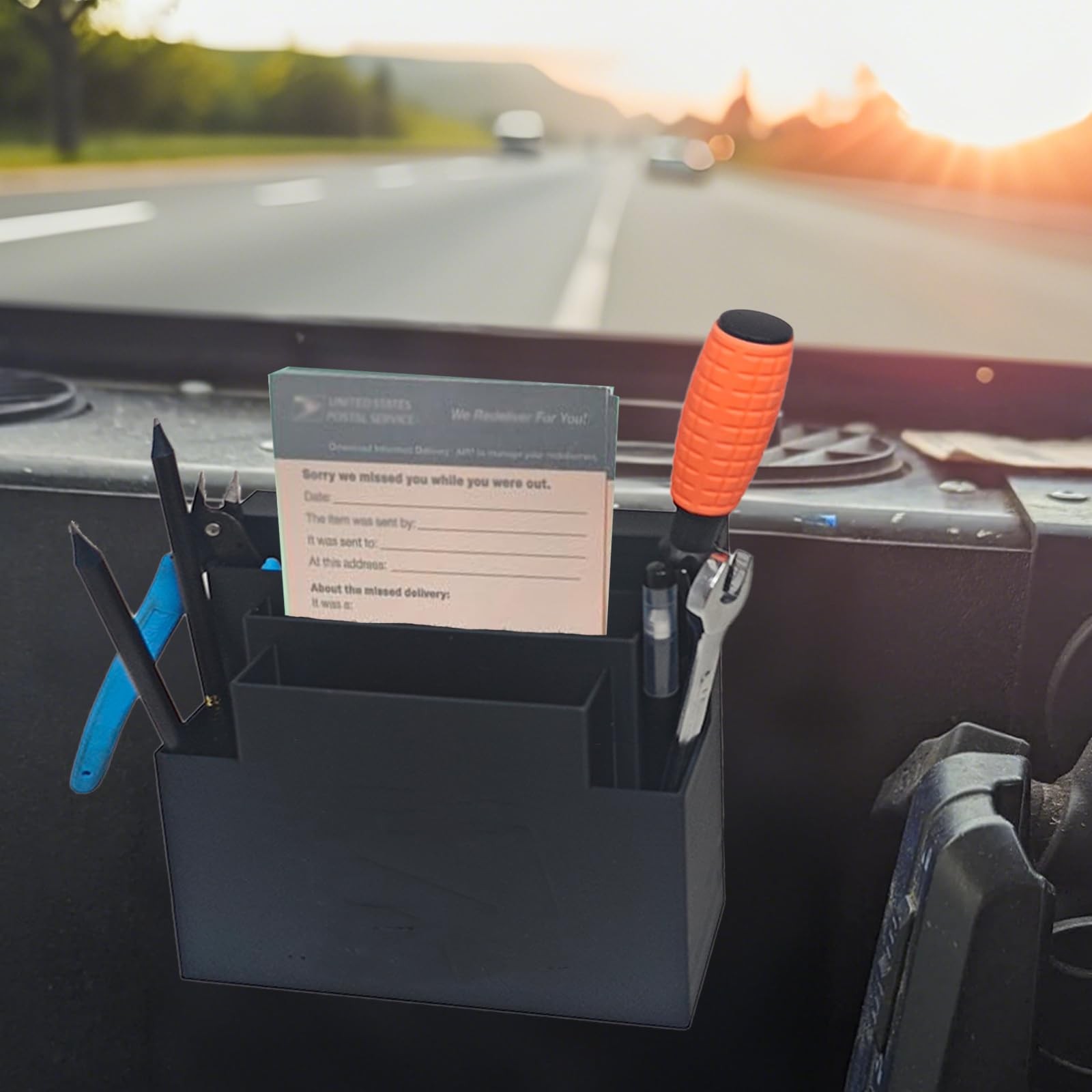 Storage Holder LLV Postal Mail Truck Accessories Detachable Organizer Clips