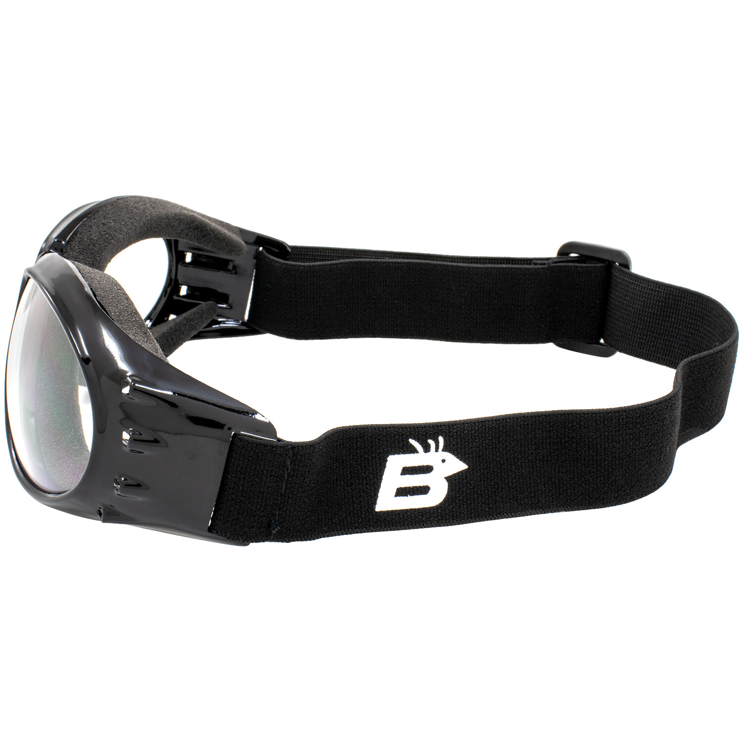 4 Birdz Motorcycle Goggles Black Frames with Clear Smoke Yellow & Amber Lenses