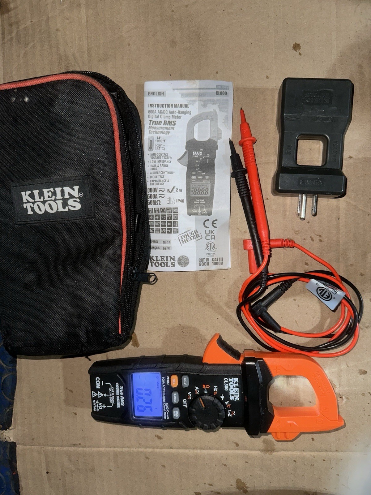Klein Tools CL800 AC/DC True RMS Auto-Ranging Digital Clamp Meter