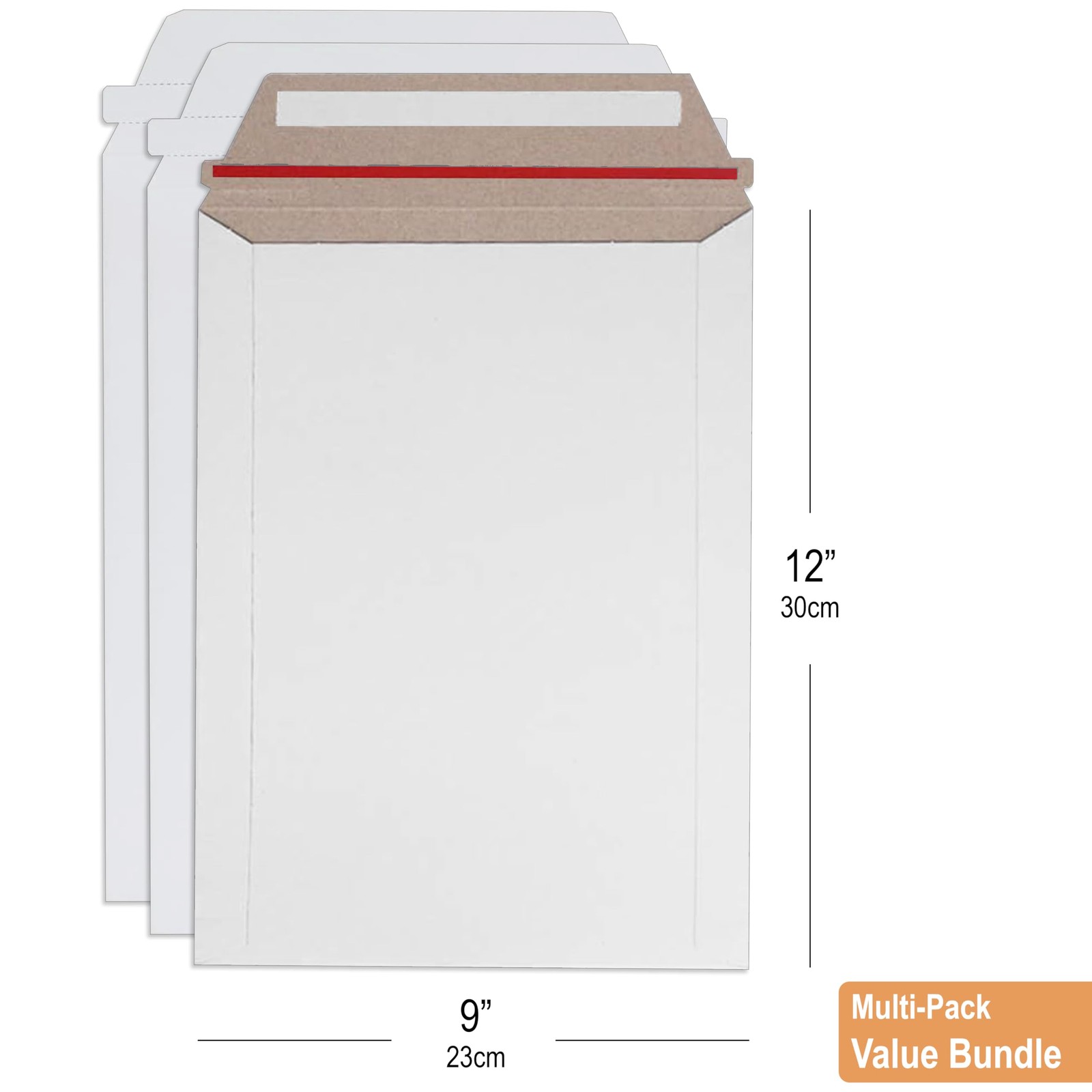 Rigid Mailers 9×12 Inch 100 PCS White Lightweight TearResistant Photo