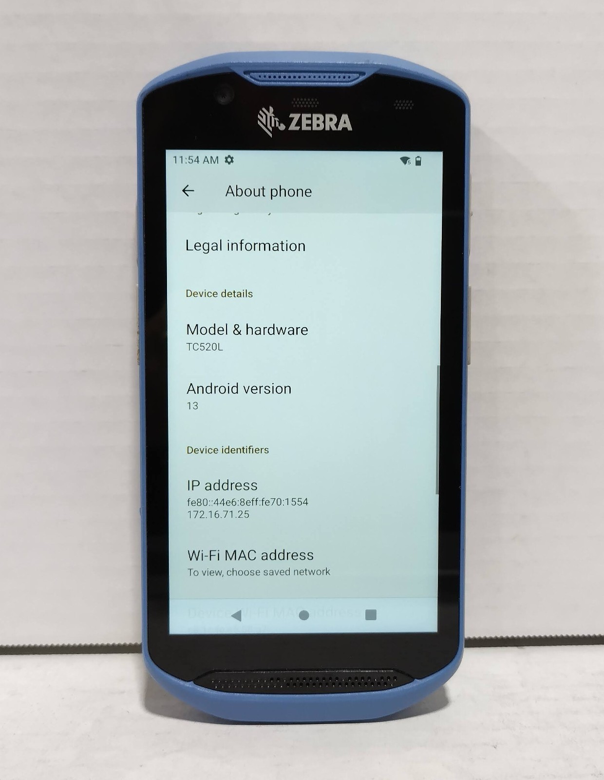 Zebra TX52ax TC520L Mobile Computer Scanner Android 13 64GB Tested and Reset