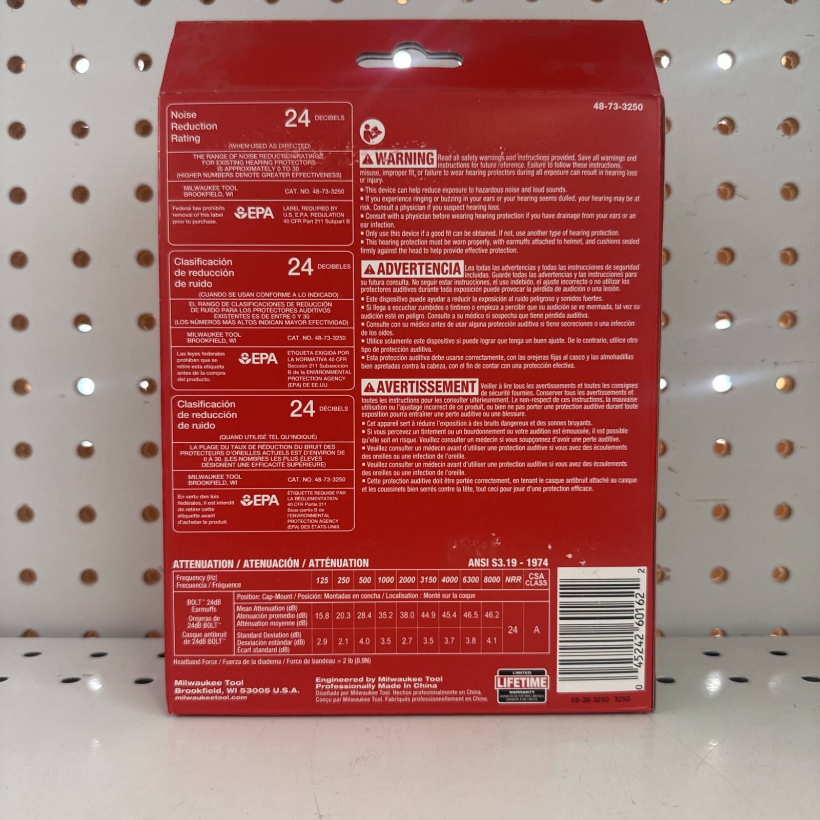 Milwaukee 48-73-3250 BOLT 24dB Adjustable Comfortable Wear