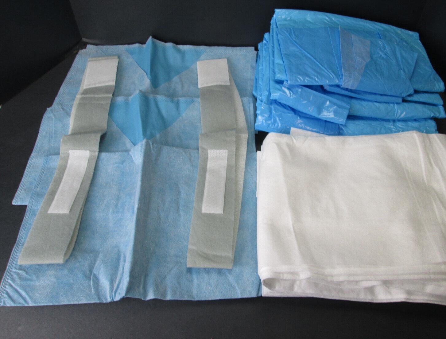 New Medline Quicksuite Complete O.R. OR Turnover Kit Sahara Linen Bag Mop Cloth