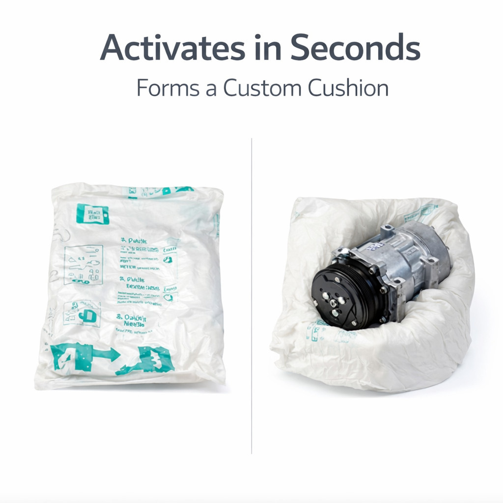 22×27 Expandable Foam Bags Model 80 Fits 18x12x12 Box Room Temp