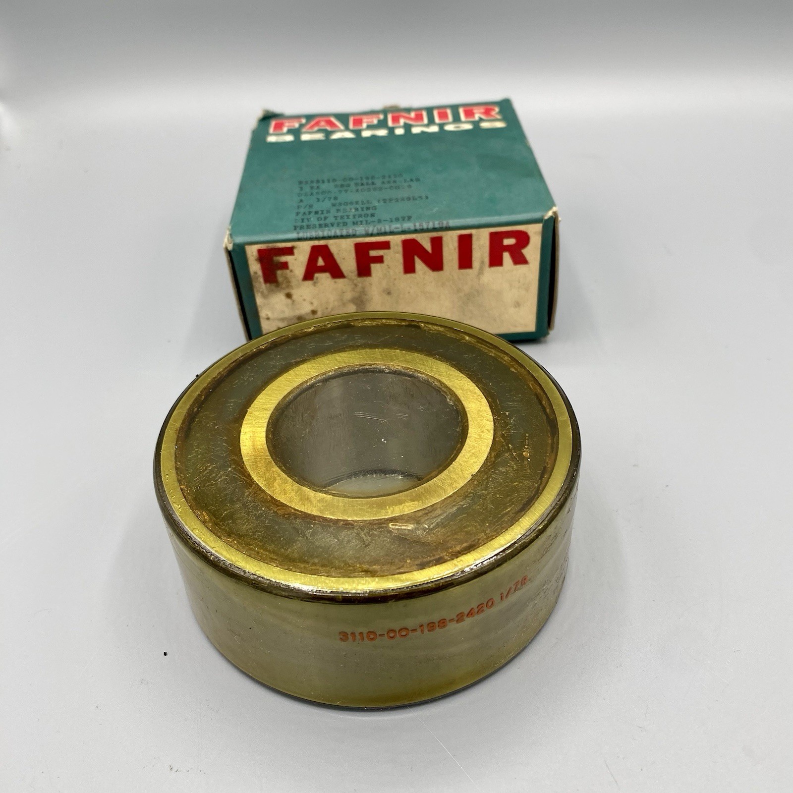 Sealed! FAFNIR W309KLL Metal Shielded Bearing, Made In The USA