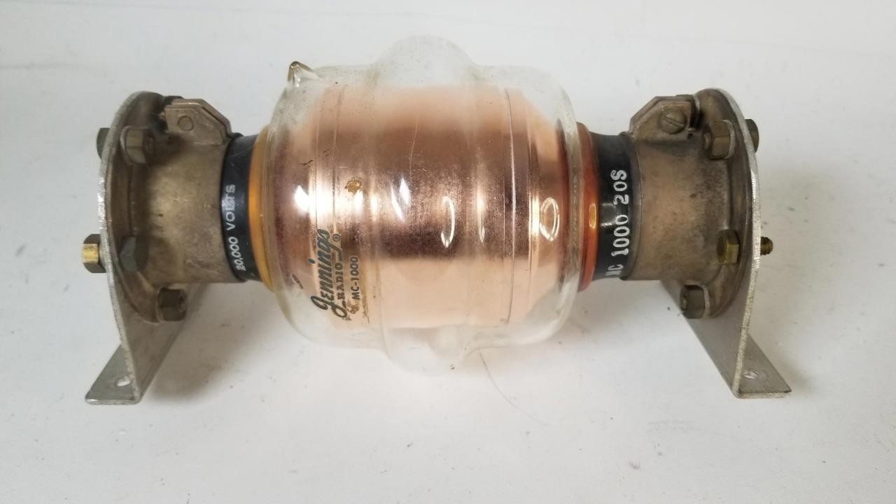 Jennings Radio MC-1000 Fixed Vacuum Capacitor 20,000 Volts