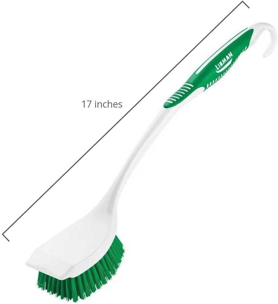 Libman Long Handle Scrub Brush (00010) Green, White