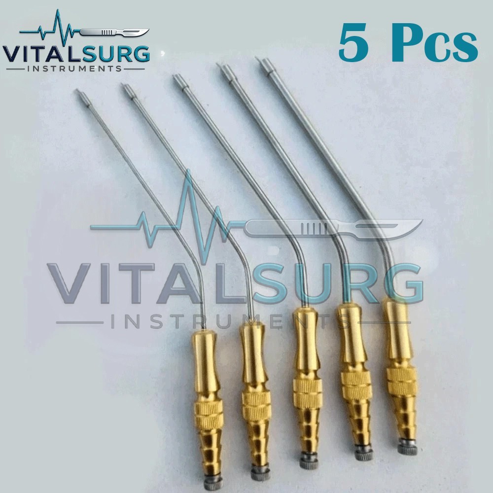 Frazier Suction Tube With Atraumatic Tip 6 To 14FR 5 PCs Set Surgical Instrument
