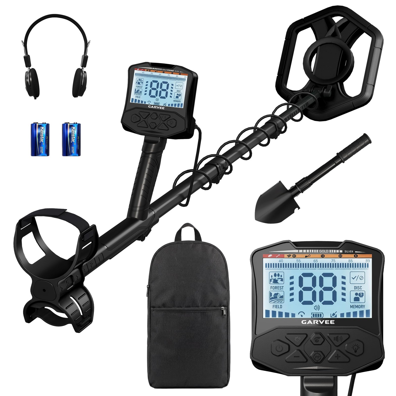 Deep Ground Metal Detector For Adults Underwater Beach Yard Waterproof Seeker US