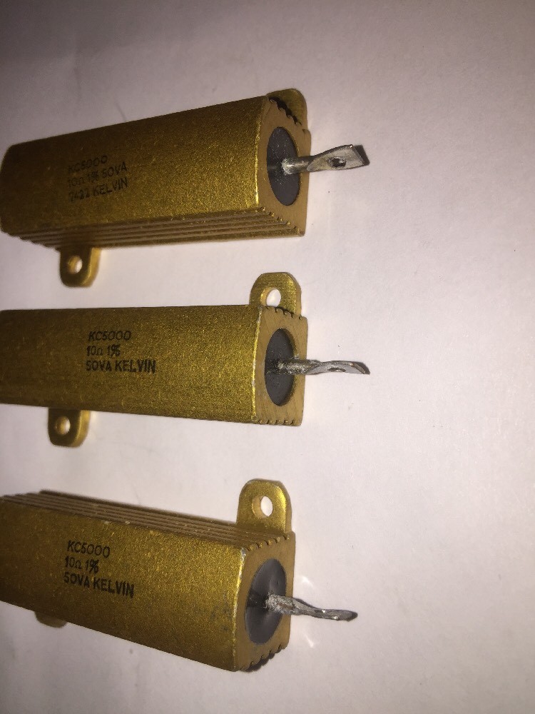10 Ohm 50 Watt 1% Tolerance Resistor By SOVA KELVIN Brand New 3 Pack