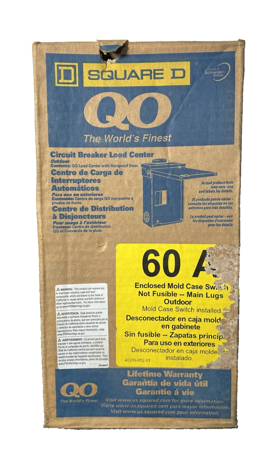 Square D QO260NATR 60 A Enclosed Molded Case Switch