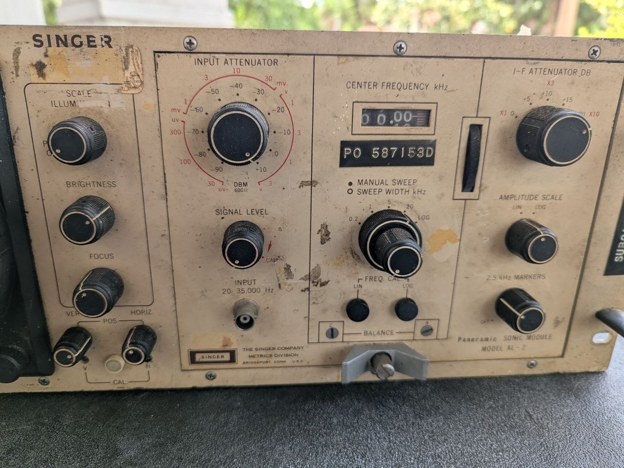 Vintage Singer Panoramic FM-5 Universal Spectrum Analyzer Rack Mount – RE