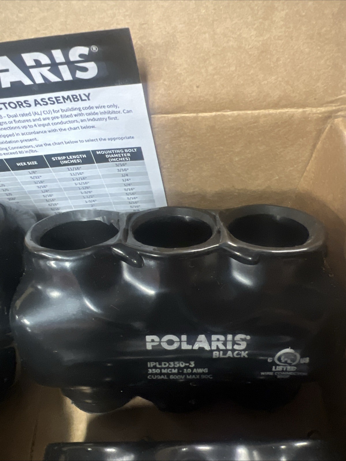 Polaris IPL-350-3 Multi Tap Connector (BOX OF 4)