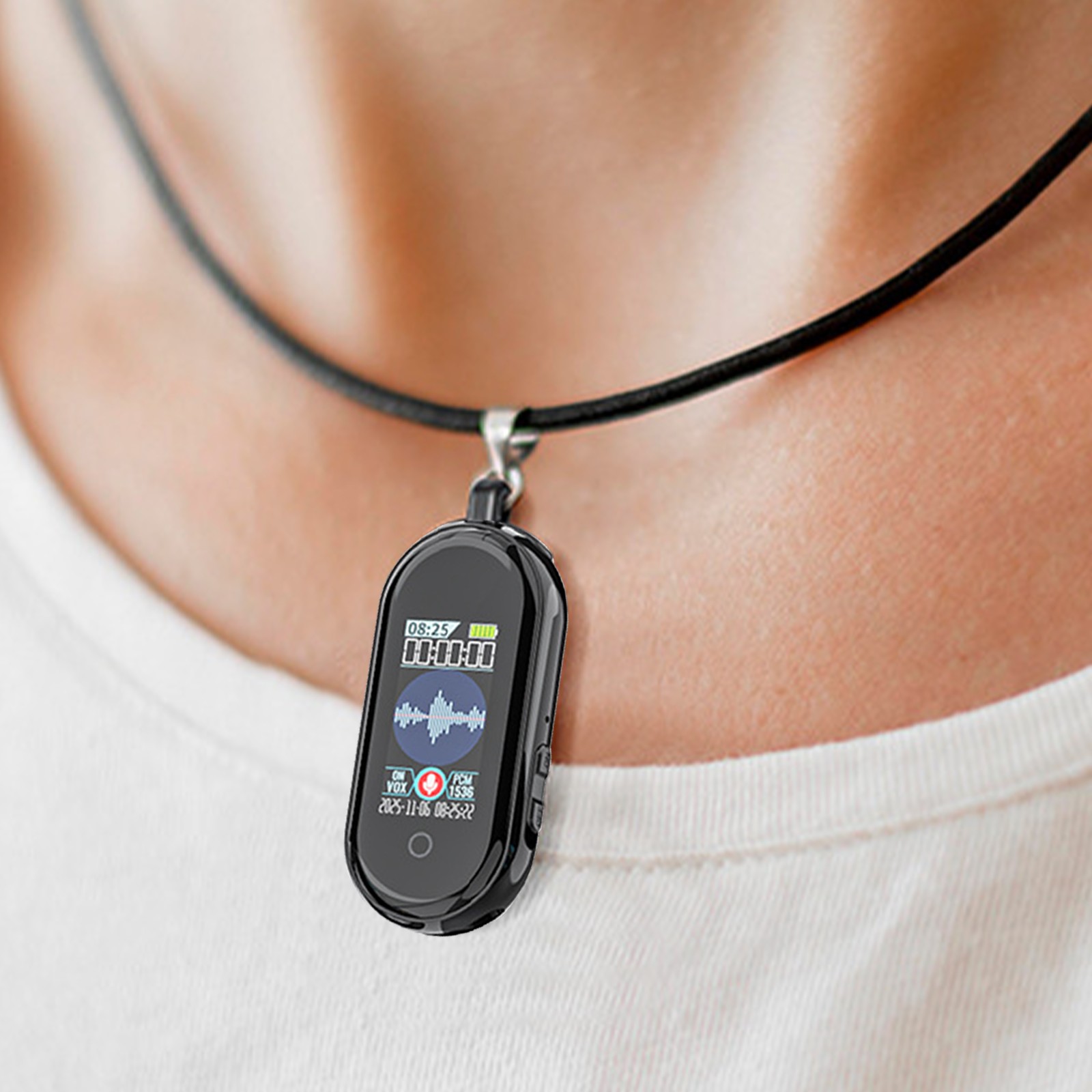 64GB Voice Activated Recorder with AI-Intelligent Triple Noise Reduction,