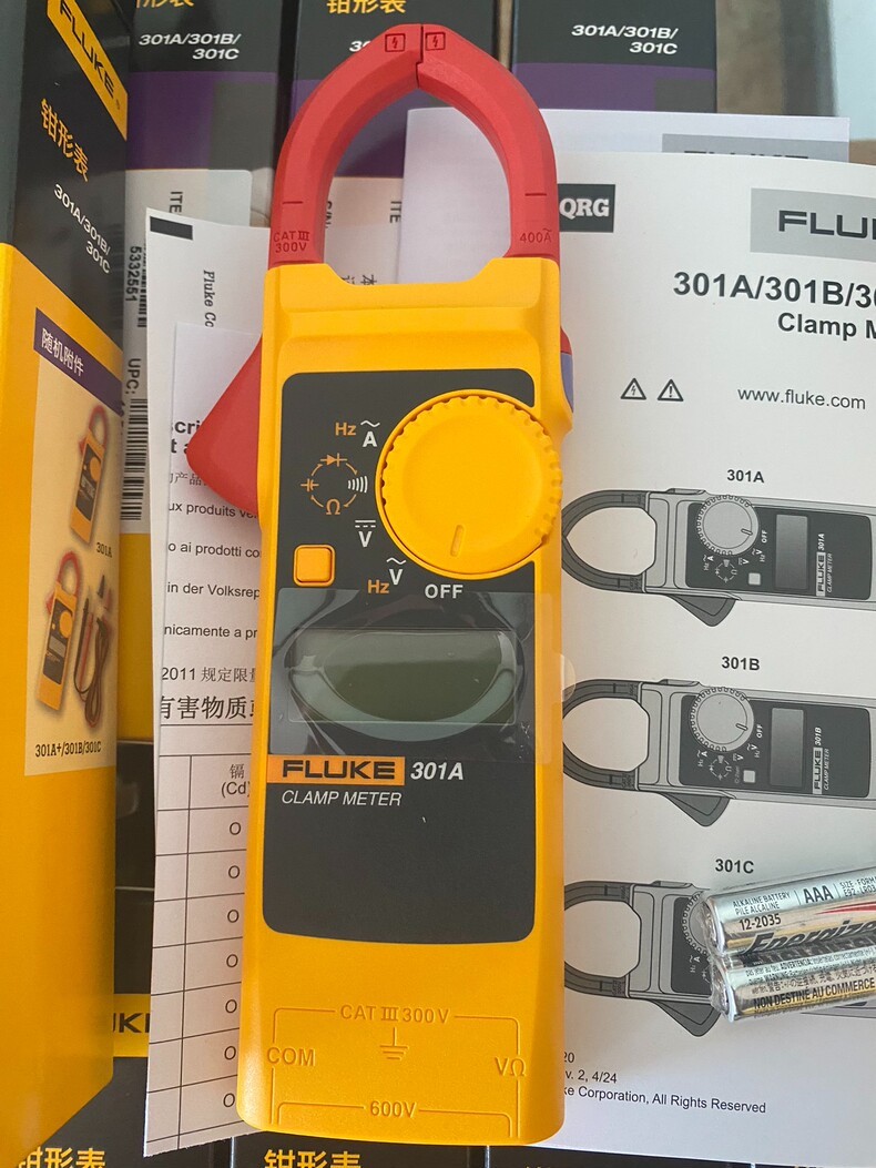 1PC New Fluke 301A / 301A+ Digital AC Clamp Meter Voltage Current Multitester