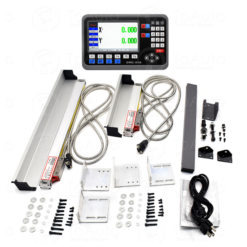 ToAuto 12″ 36″ Linear Scale 2 Axis DRO Digital Readout for Bridgeport 9X48 Table