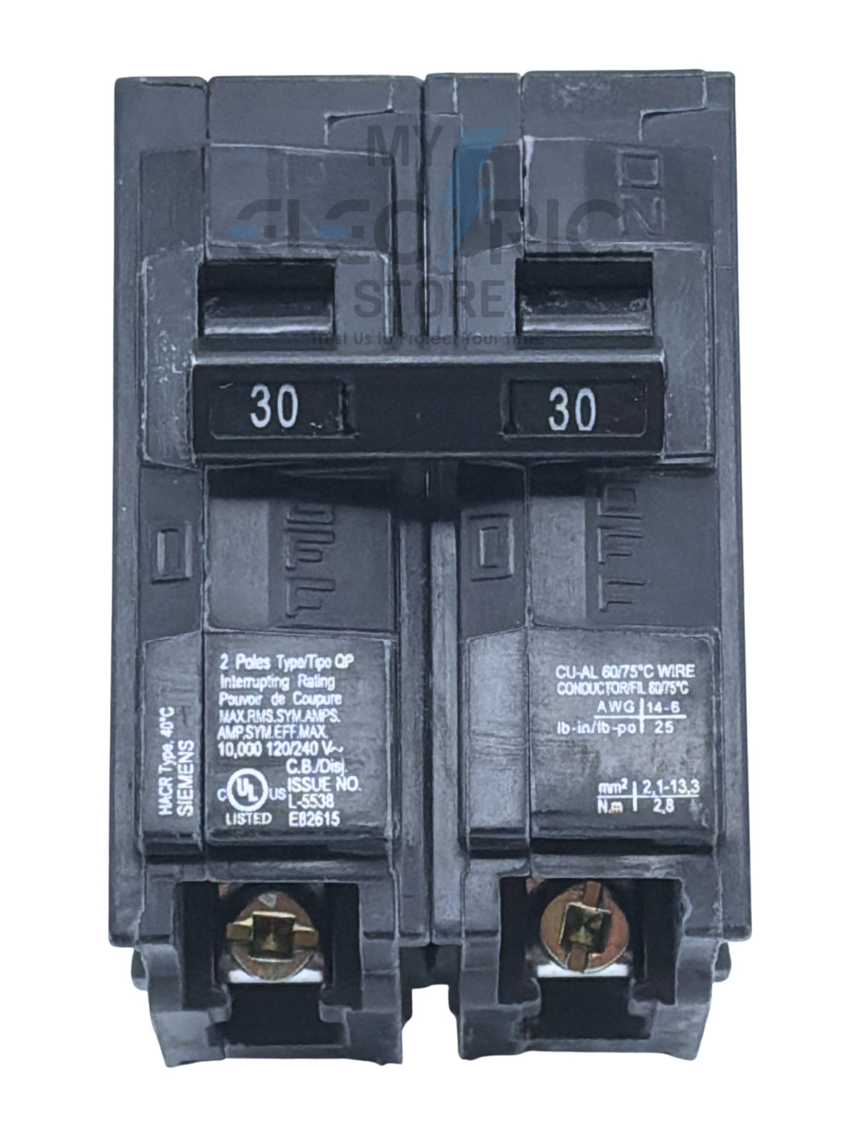 6 PACK SIEMENS Q230 30A 2-POLE BREAKER 120/240V TYPE QP HVAC AC NEW