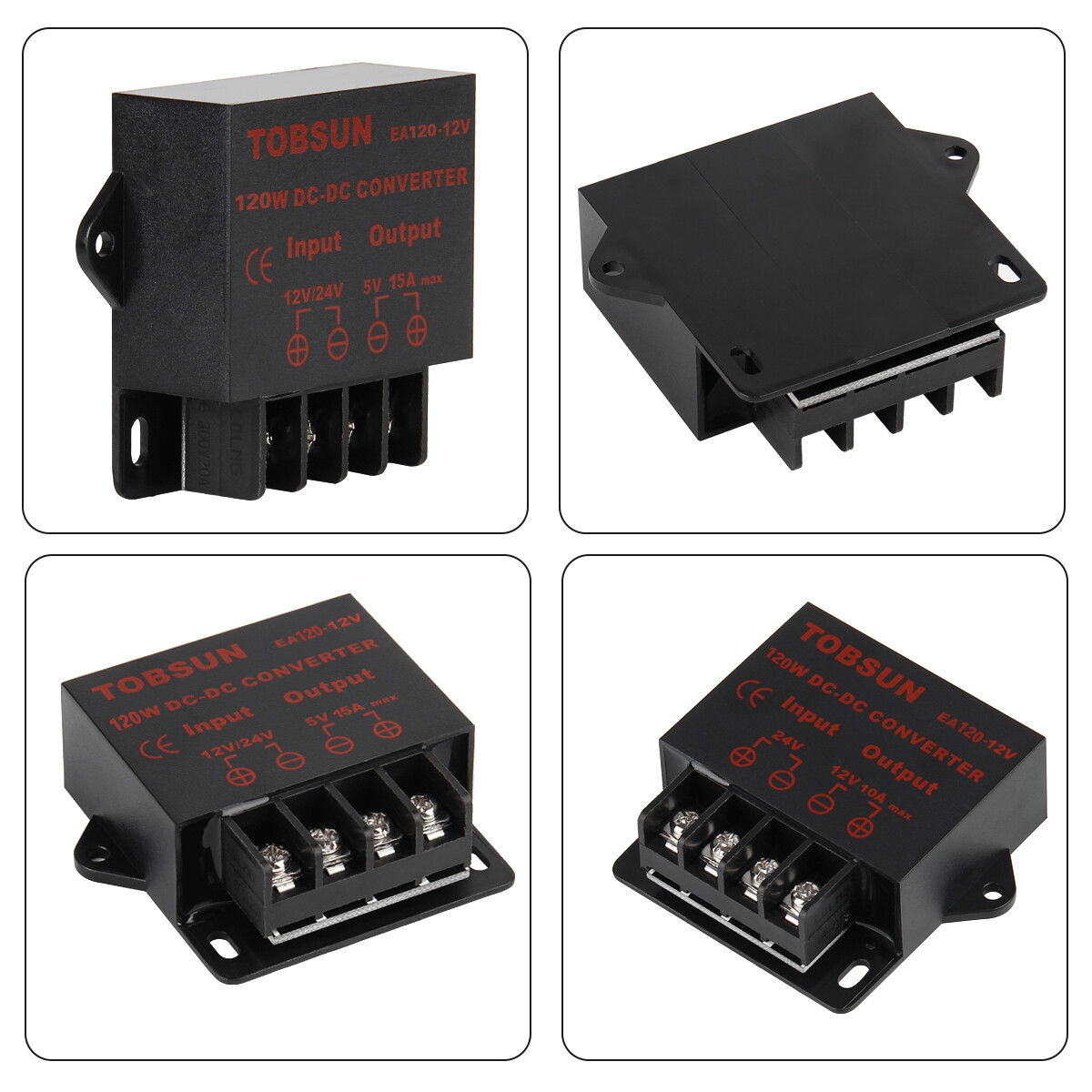 DC 24V to DC 12V 10A 120W Step Down Buck Voltage Regulator Power Converter