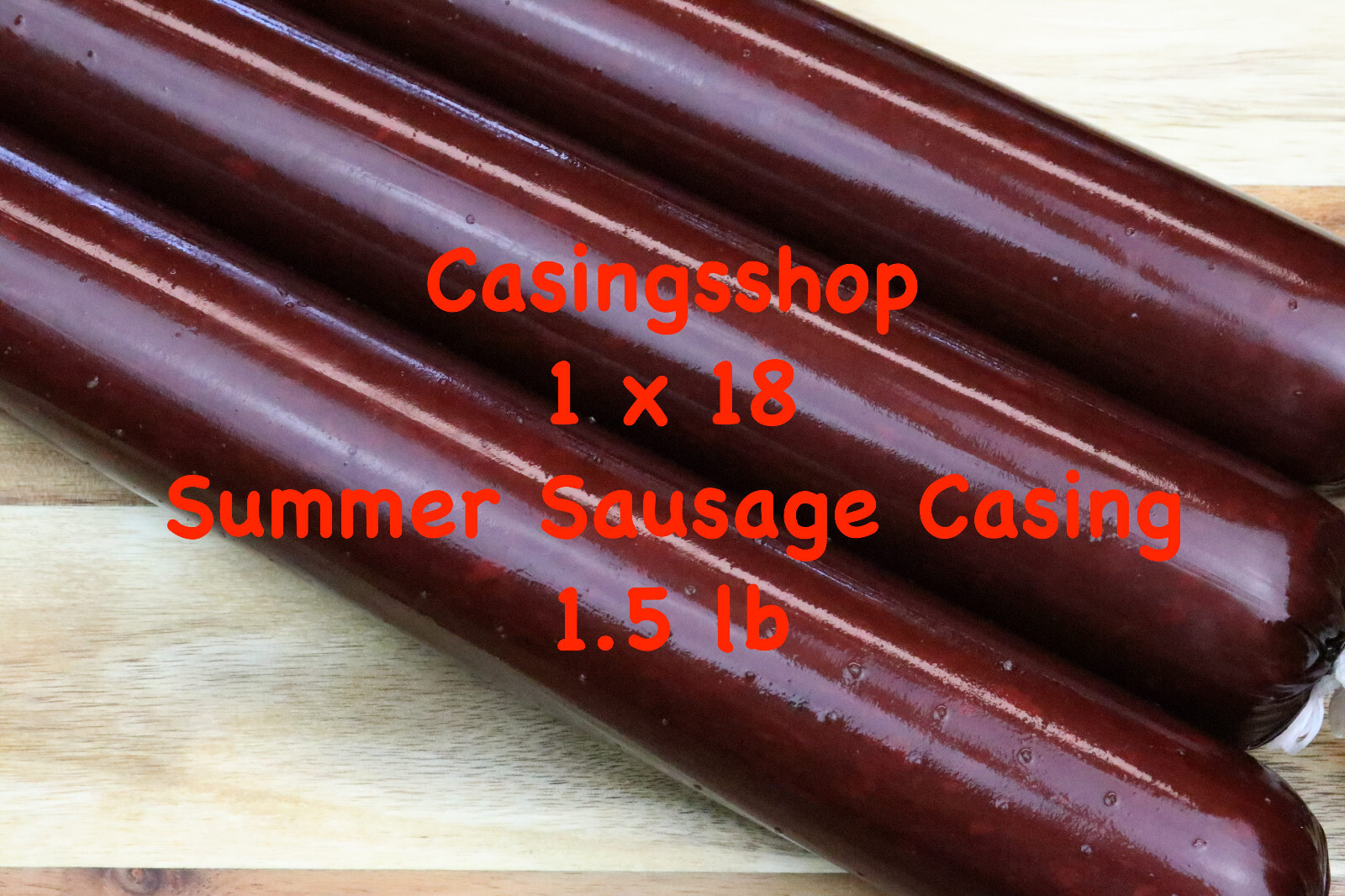 25 pc pack – 1 X 18 Inch Fibrous Casings for 35 lbs Dry Sausage Salami Pepperoni