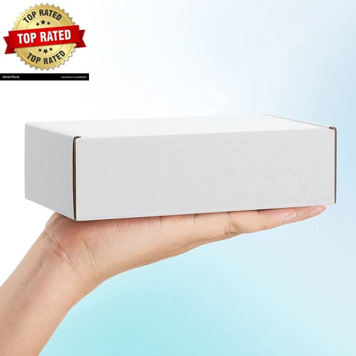 Shipping Boxes 7X5X2 Inches White Small Mailing Boxes 25 Pack Cardboard