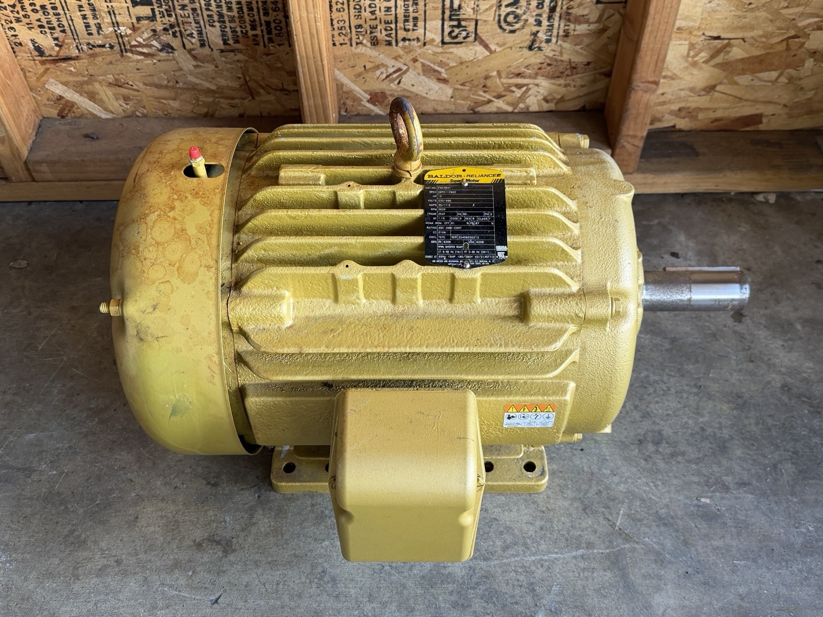EM2394T ABB BALDOR 15HP 3520RPM 230/460V 60HZ 254T Open Box READ DESC!!