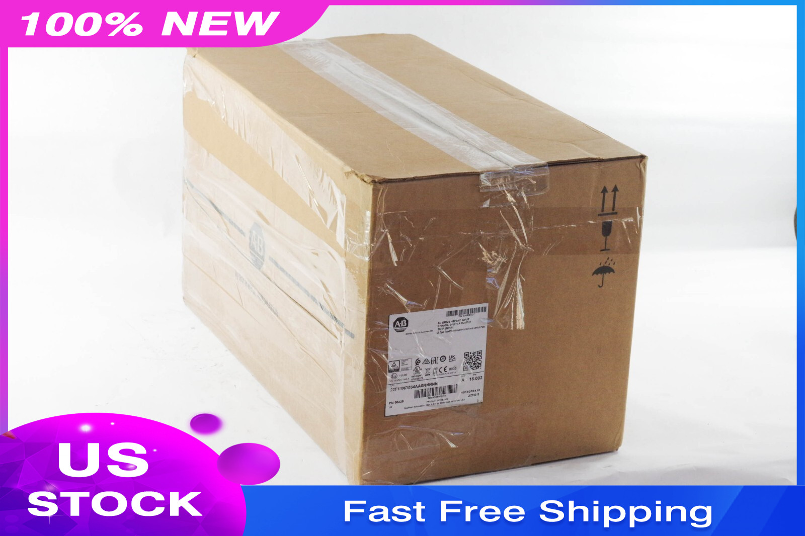 2023 Allen Bradley 20F11ND034AA0NNNNN /A 753 AC Drive Ser A 25HP US Free Tax