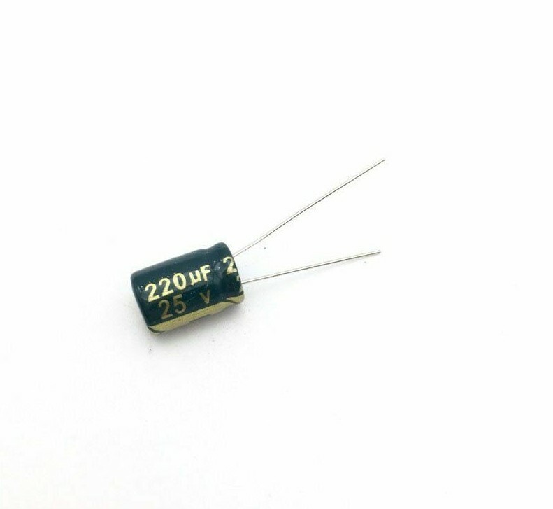 10 pcs 220uf 25v 105c radial electrolytic capacitors USA SHIPPING/SOLD