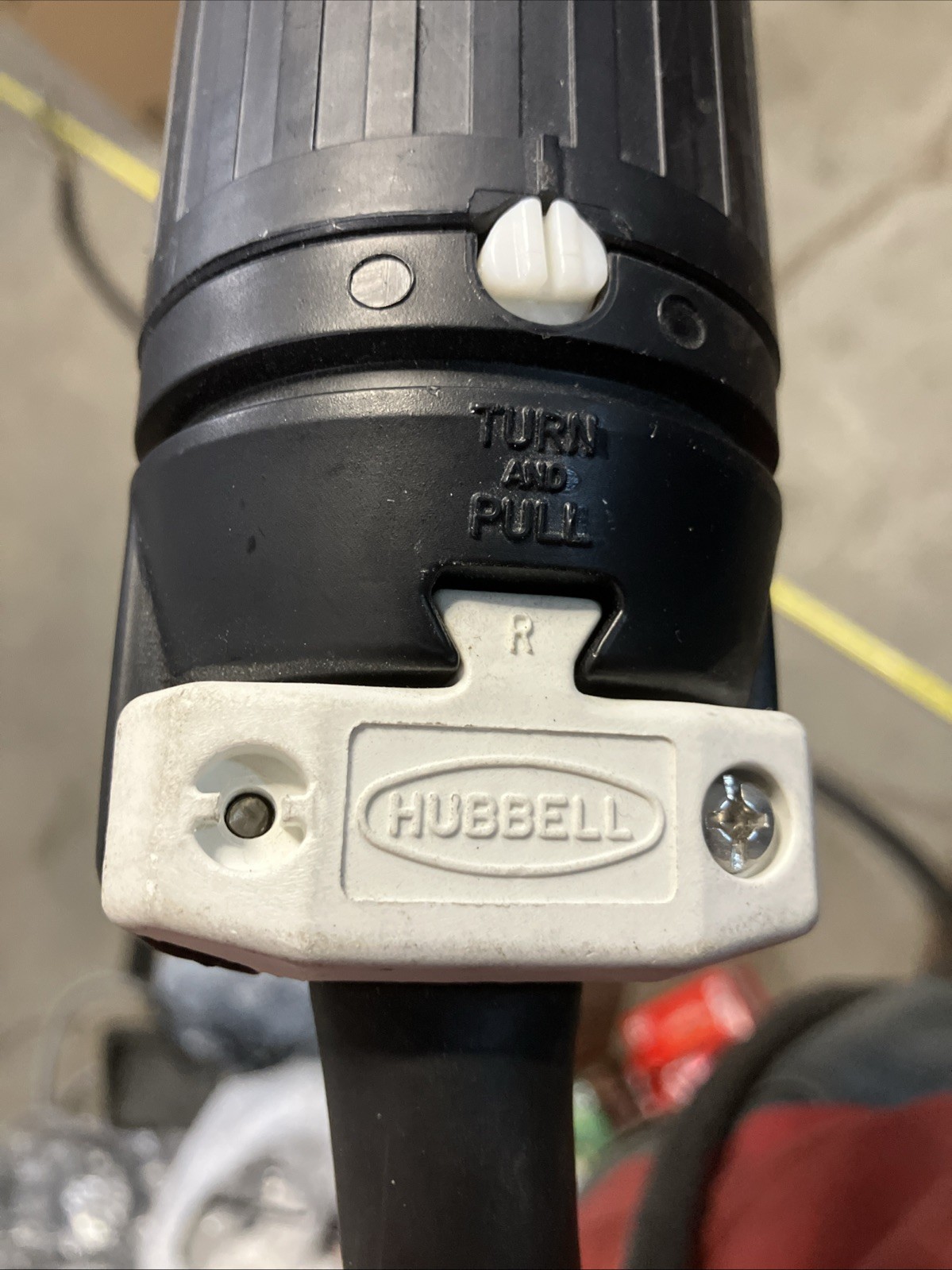 Hubbell CS8265C 50A 250V Locking Plug, 50 amp, 250V, 2 Pole 3 Wire