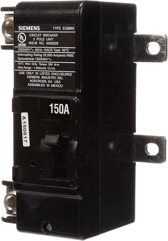 Siemens MBK150A Main Breakers
