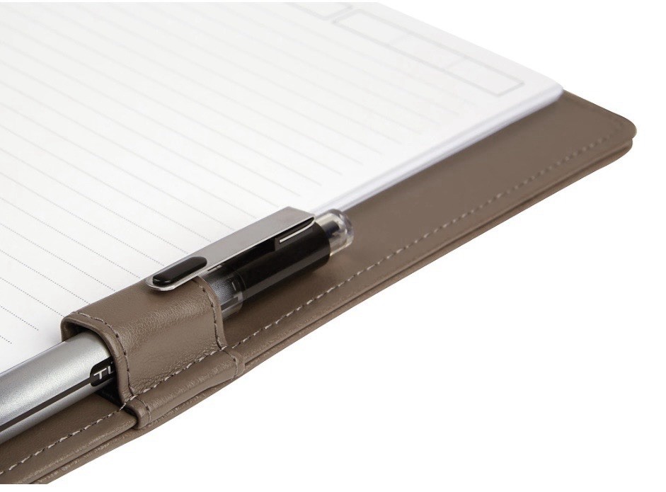 TUL Custom Note-Taking System Discbound Leather Notebook Letter Size Purple Gray