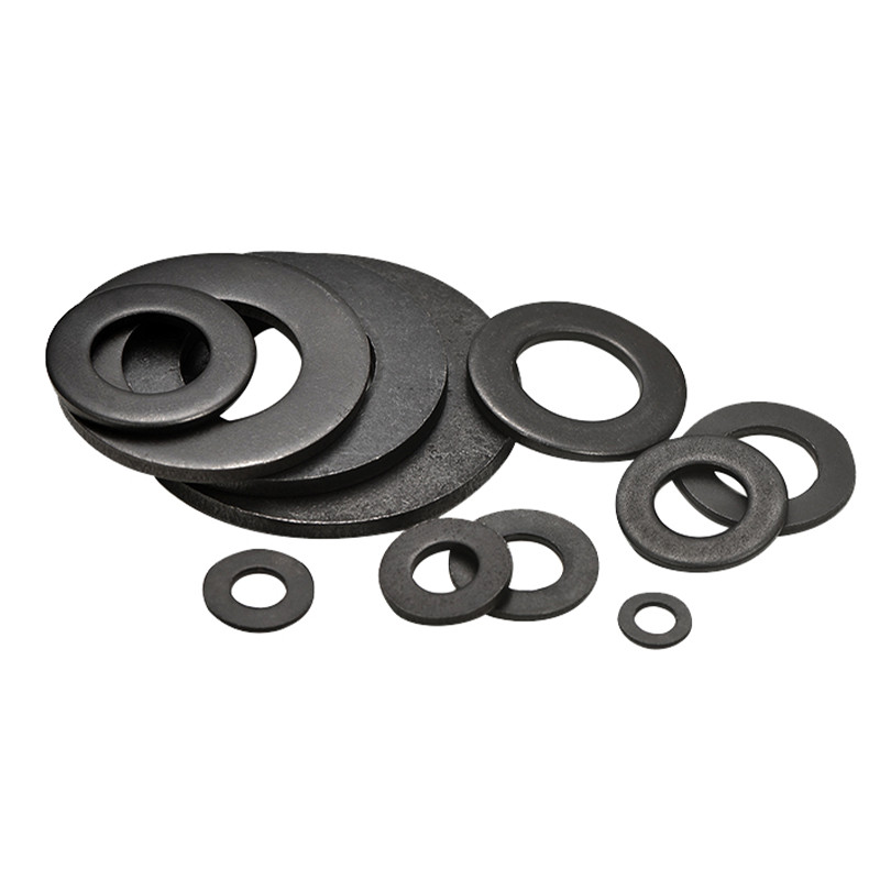 Grade 8.8 High Tensile Black Flat Washers Carbon Steel I.D:2mm-30mm O.D:5mm-60mm