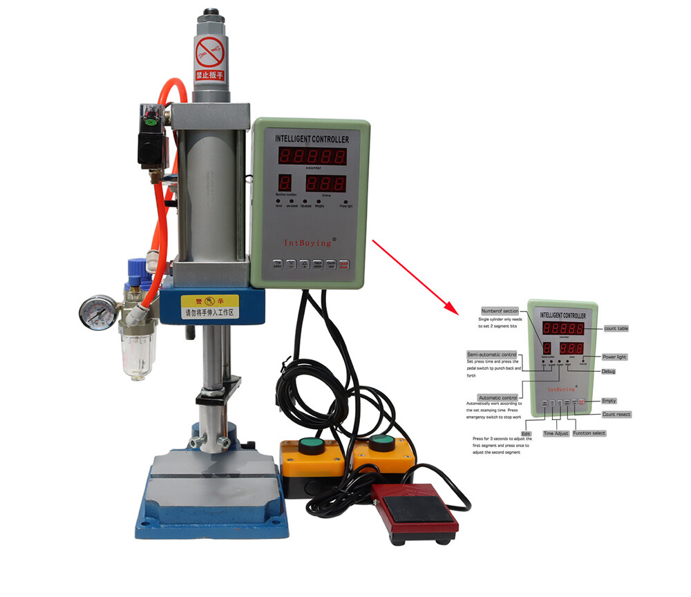 200KG/440LBS Pneumatic Punch Press Machine w/Digital Display Enhanced Frame Sale