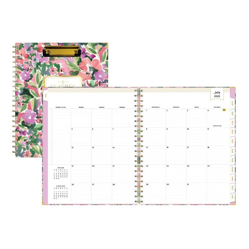 Blue Sky 8.5″x11″ 2026-2027 Weekly/Monthly Day Designer Teacher Lesson Planner