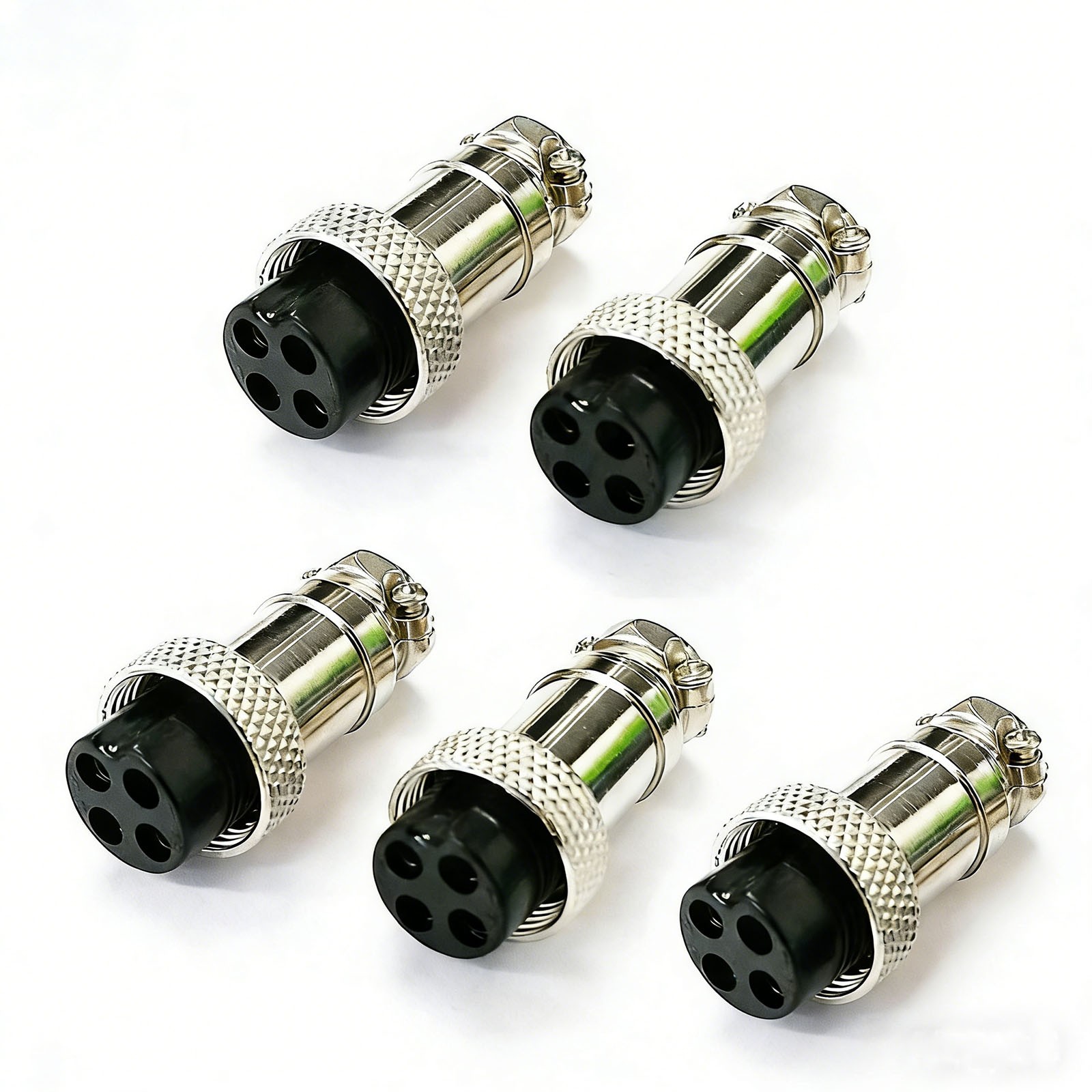 5pcs 4-Pin Female Microphone Plug connector Ham Radio CB Mic