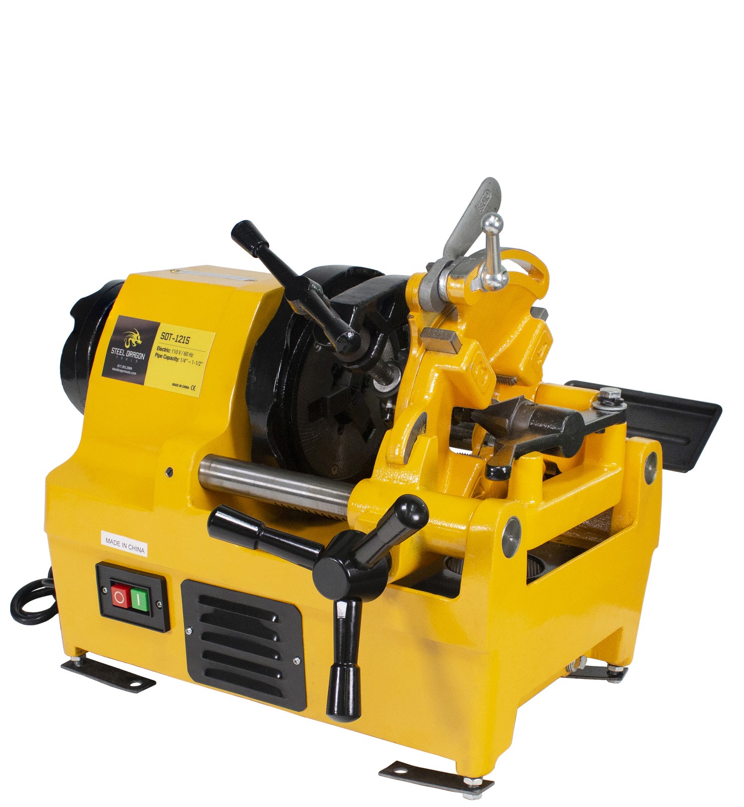 Steel Dragon Tools® 1215 Pipe Threader Threading Machine fits RIDGID® 811A Dies