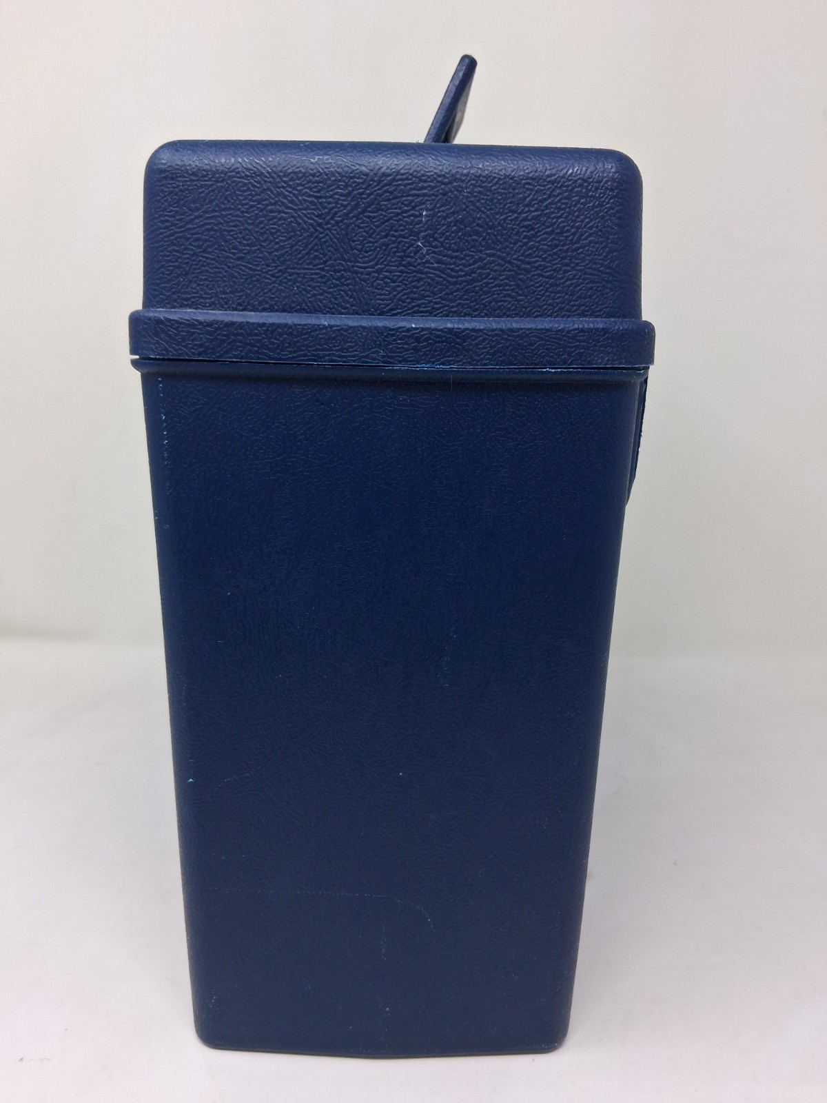 Vintage 1972 Sterling Letter File Storage Box Handle Dark Blue #274 Retro