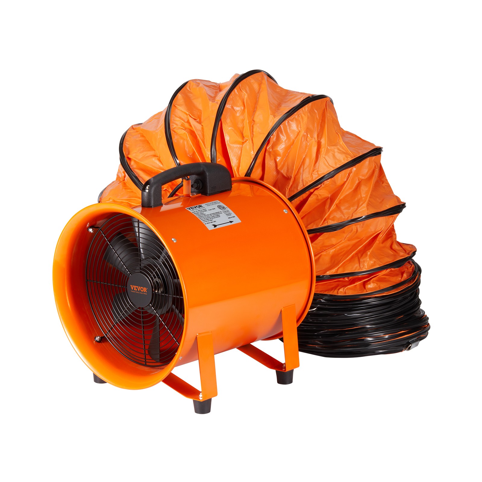 VEVOR 16″ Extractor Fan Blower Portable 33ft Duct Hose Ventilator Industrial