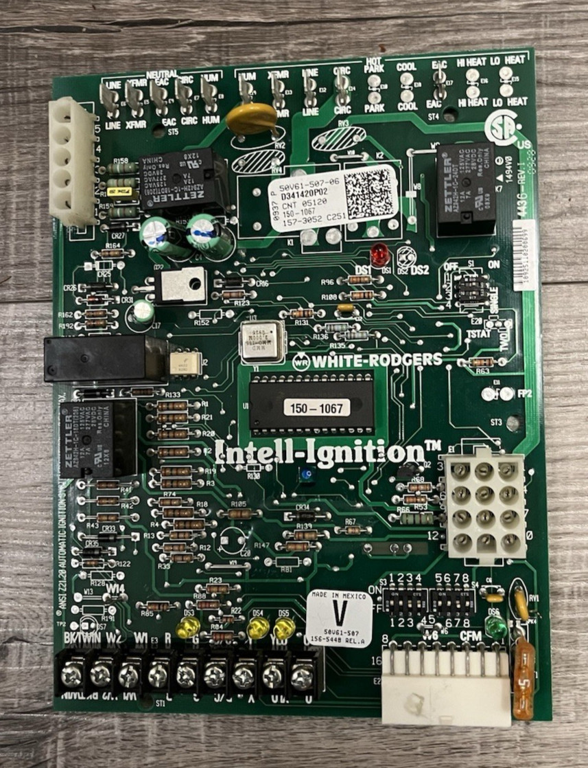 Trane White-Rodgers D341420P02 Furnace Control Board 50V61-507-06 – Tested