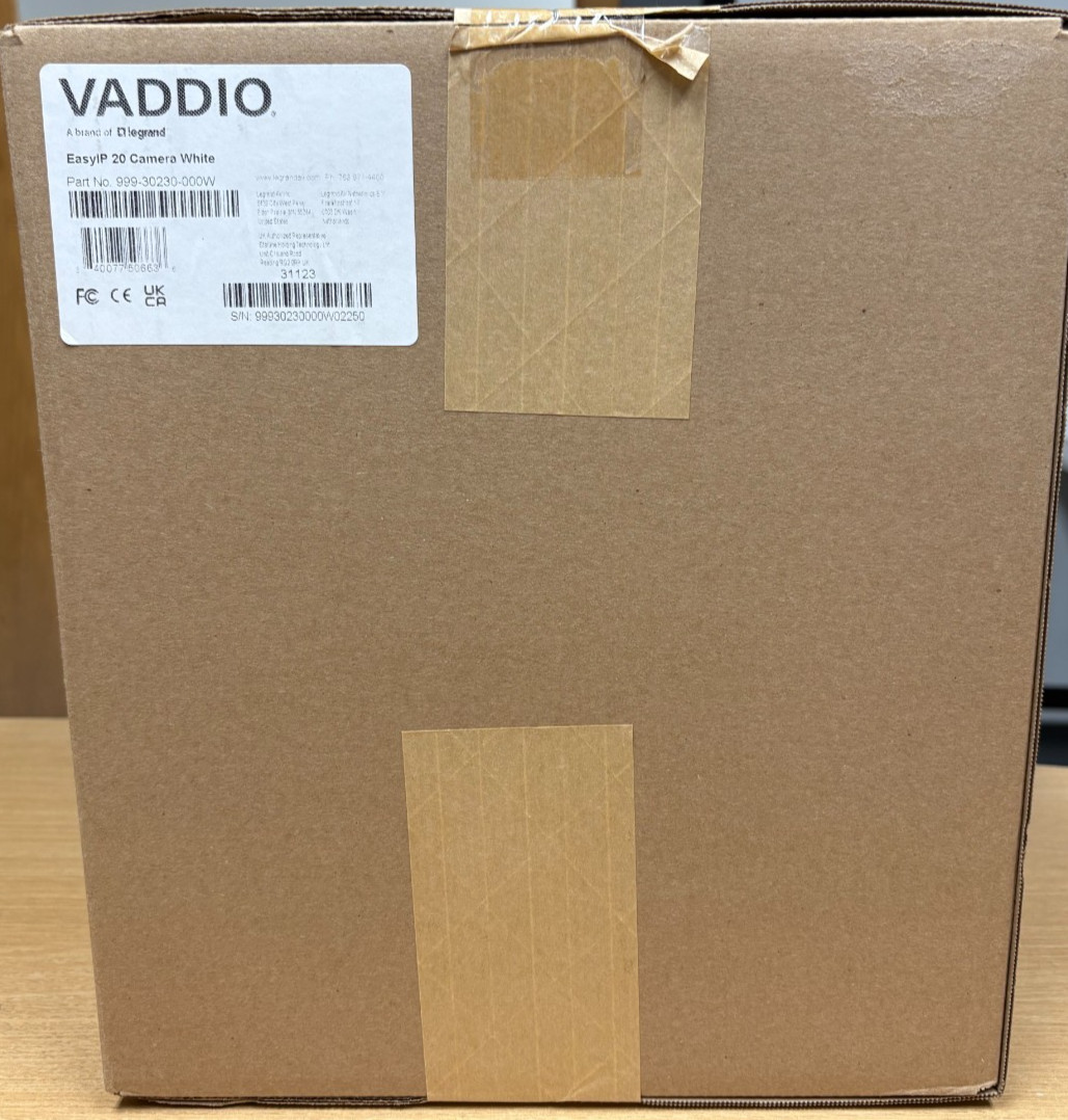 Vaddio EasyIP 20, Conferencing Camera (P/N: 998-30230-000W)