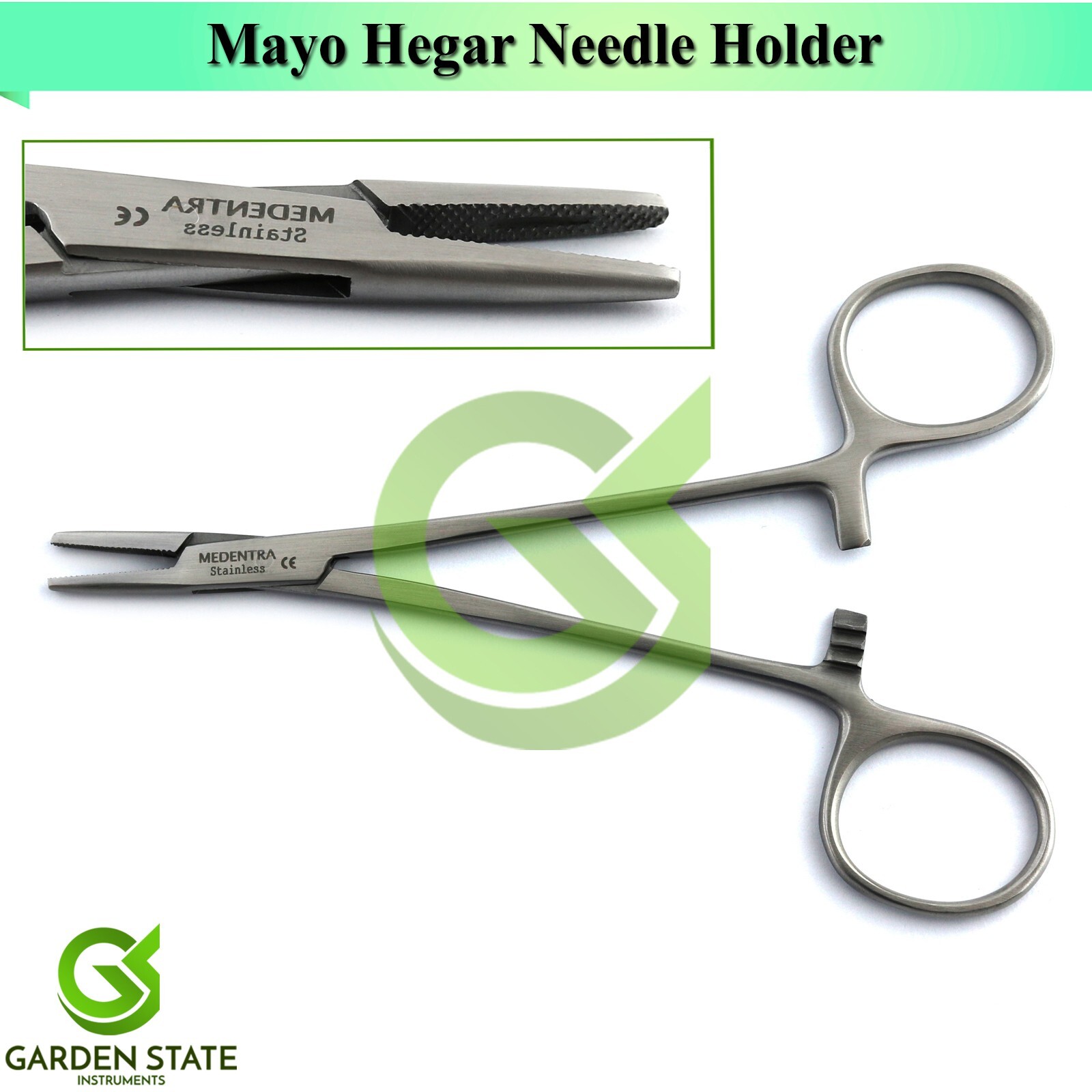 Veterinary Spay & Castration Surgery Kit Scissors Needle Holder Hook Clamp Box