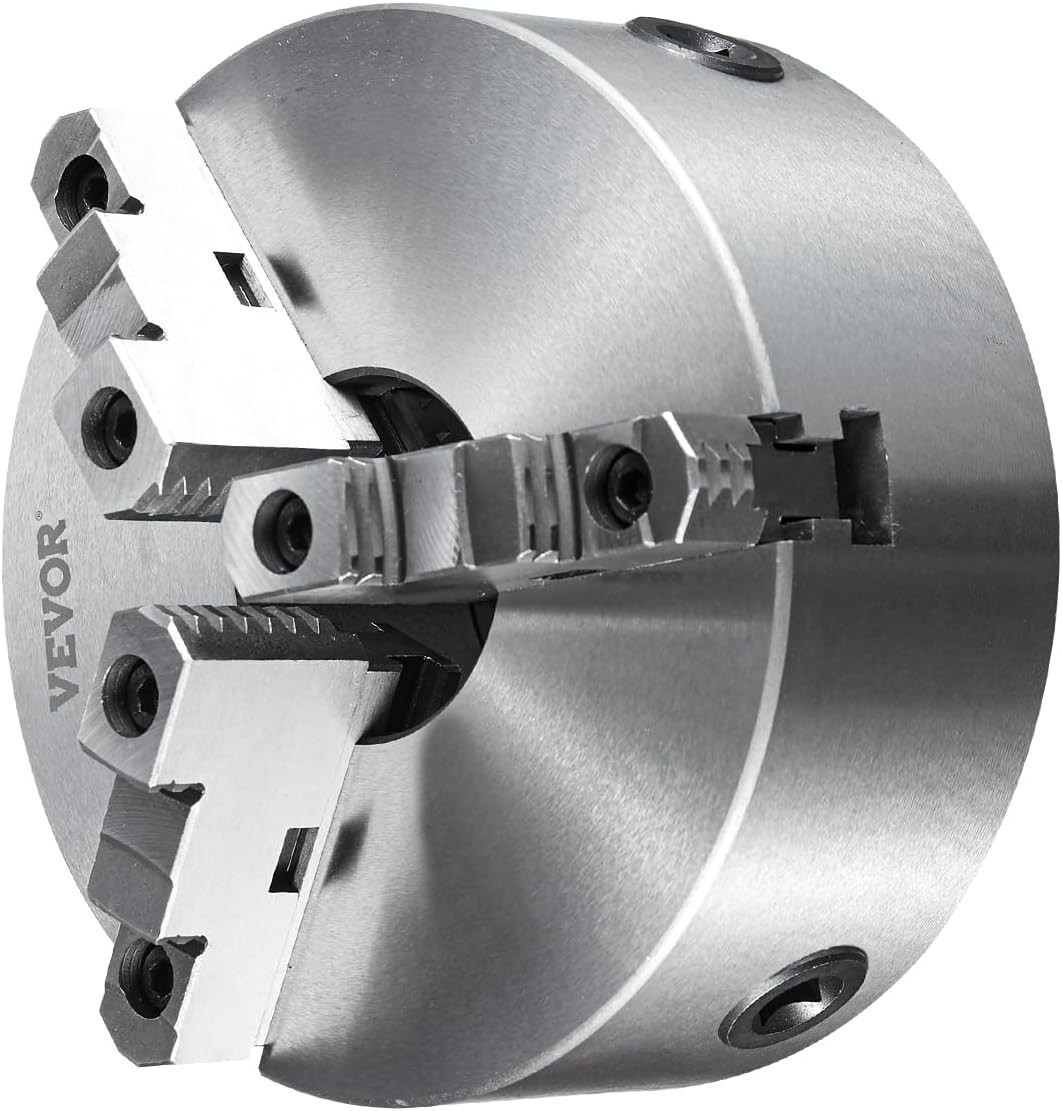 8» 3-Jaw Self-Centering Lathe Chuck for Precision Machining – HT300 Material
