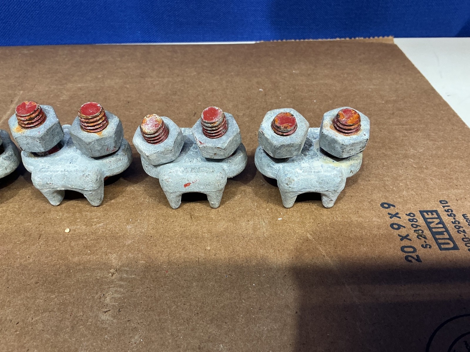 NOS CROSBY 3/8″ WIRE ROPE CABLE CLAMP LOT OF 6 NEW