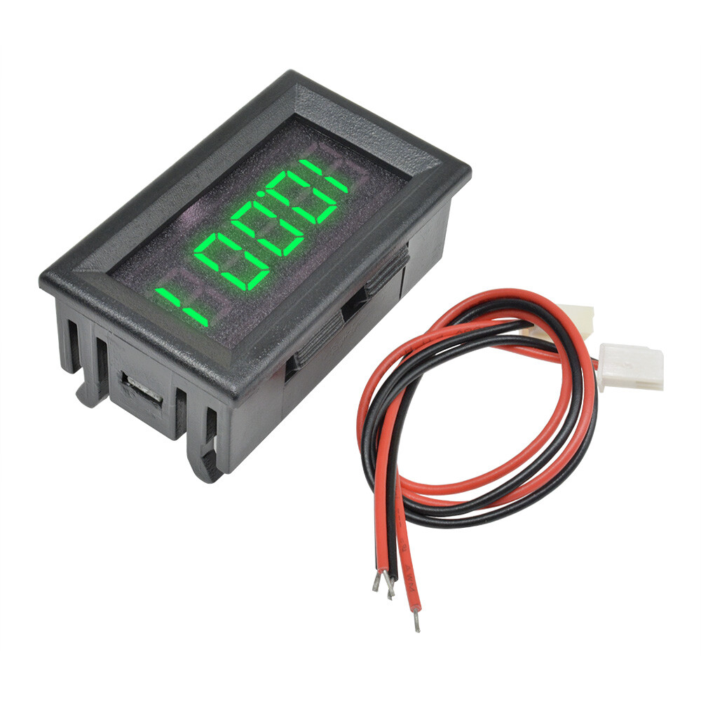 Green LED 5 Digit DC 0-4.3000-33.000V Digital Voltmeter Voltage Meter Car Panel