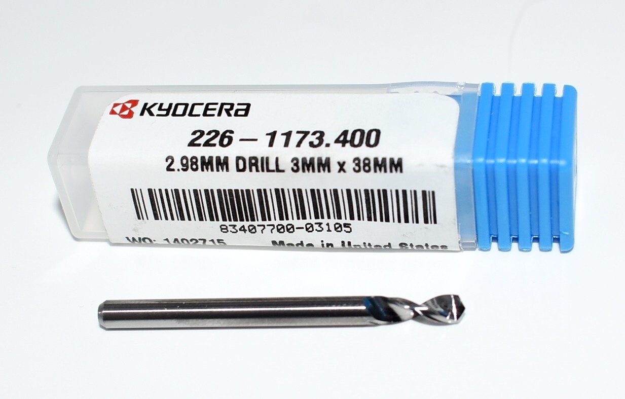 2.98mm (.1173″) SOLID CARBIDE DRILL KYOCERA 226-1173.400