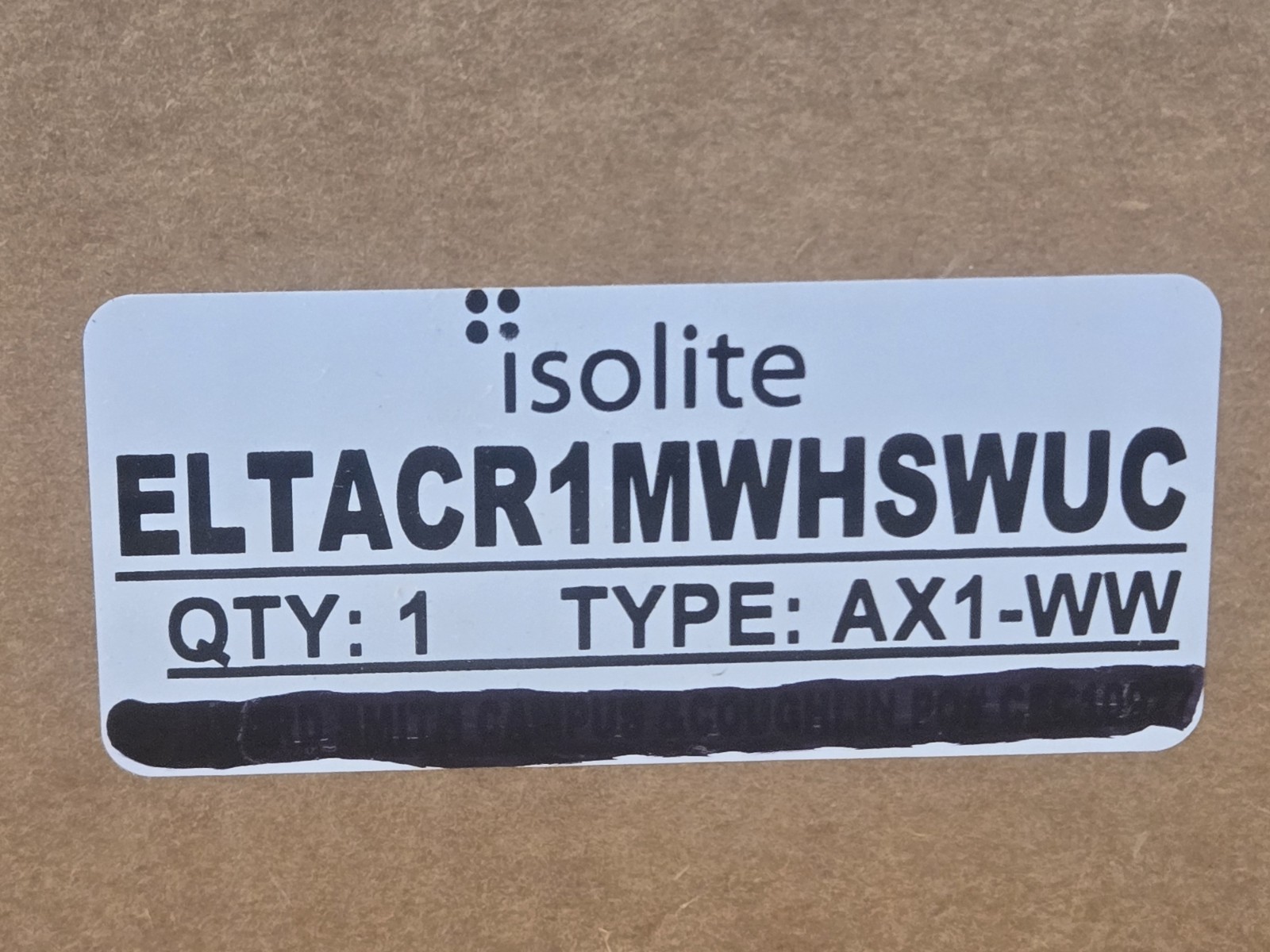 Lot: 2 Isolite AX1-WW Exit Signs – Red Letters/White Housing Wall Surface Mount