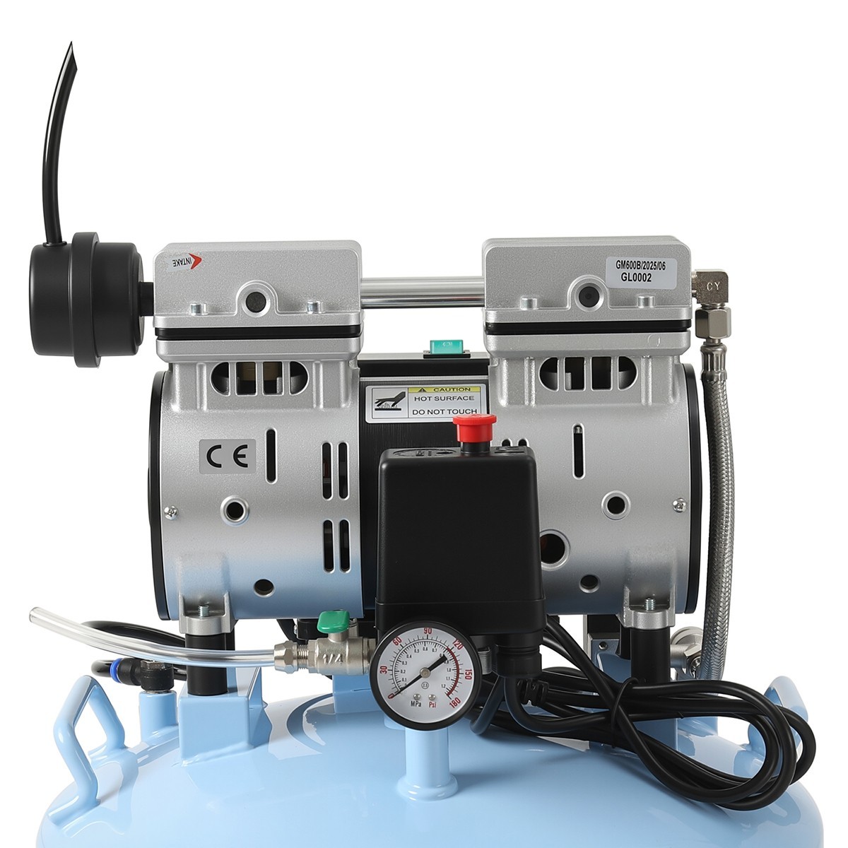 40L/24L Portable Dental Air Compressor Oil Free Silent Air Pump For Dental Chair