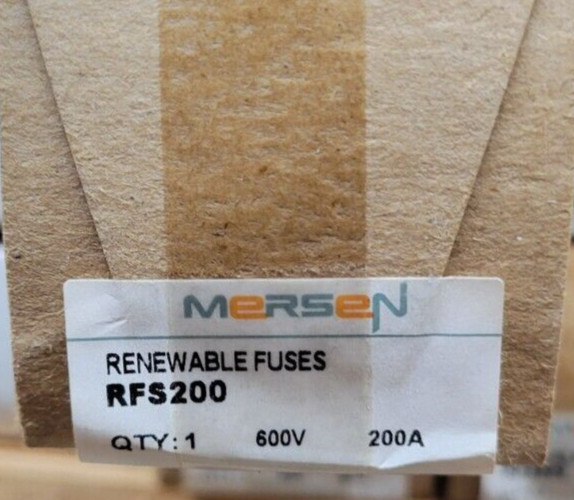 Mersen RFS200 Renewable Fuse 200 Amp 600V Class H Fast-Acting Blade-Style