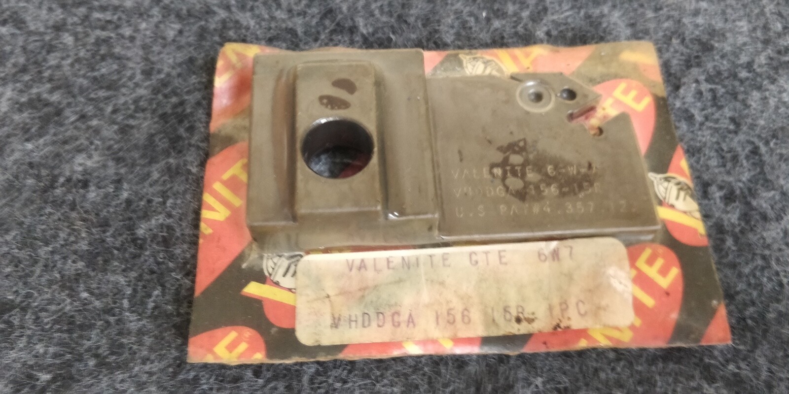 NOS Valenite VHDDGA 156-15R 6-W-7 Grooving Cut Off Blade Tool Holder