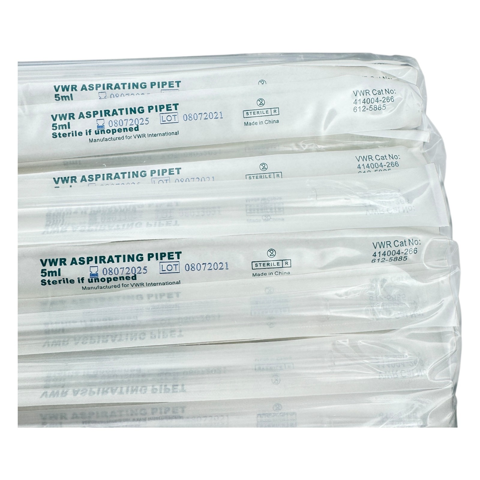EXPIRED VWR North American Aspirating Pipette,PS, 5ML Sterile 200 CS 414004-266